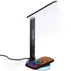ShoppingAll LED Multi-Functional Office Lamp with RGB Base, Wireless Charger, and USB Charging - Black-Versatile Functionality: This LED Desk Lamp Combines Illumination, Wireless Charging, And USB Charging In One Sleek Design.