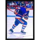 Mike Bossy New York Islanders Skating - Framed Canvas - 22" x 31"-Premium canvas print with gallery-wrapped edges