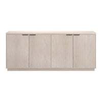 Hudson&Canal Mansfield 68"W Buffet Table - Alder White-A modern contemporary design for your dining room, kitchen, or den