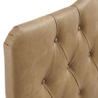 Modway Annabel Faux Leather Queen Headboard - Toast-7