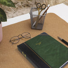 Blueline 2027 Traditional Daily Planner - 8-1/8" x 6-9/16"- Marble Green - Bilingual-Telephone and address section
