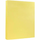 JAM Paper Vellum Bristol 67 lb Colored Cardstock - 8.5" x 11" - Coverstock - Canary Yellow - 50 Sheets-Color: Canary Yellow / Our premium solid core cardstock shows no white when folding, tearing, or cutting; its colorful all the way through!