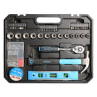 Fixtec All-Purpose Homeowner's Tool 234-Piece Set-What's Inside: A complete tool set includes mechanics tools, cutting tools, fastening tools, measuring tools 8pcs Hex key 1.5 2 2.5 3 4 5 5.5 6mm 1pcs Steel measuring tape 3m 6pcs Combination spanner 8 10 11 13 14 16mm 1pc Slotted screwdriver 6*125mm CR-V 1pc Phillips screwdriver 6*125mm CR-V 1pc Screwdriver handle 6*100mm 4pcs Precision screwdriver PH0 PH1 SL2 SL3 CR-V 1pc Extension 3" 1pc combination pliers 6" 1pc Long nose pliers 6" 1pc Knife 18mm 1pc Adj