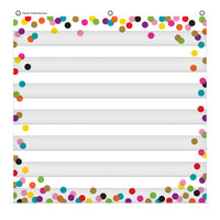 Teacher Created Resources Confetti 7 Pocket Chart - 28" x 28"-Lightweight and durable pocket charts