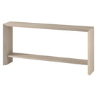 Hudson&Canal Osman 64"W Console Table - Alder White-Tabletop features a weight capacity of 55 lbs, lower shelf can hold 35 lbs