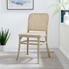 Modway Winona Wood Dining Side Chair - Grey-Includes Non-Marking Foot Caps