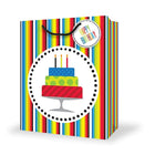 Millbrook Studios Birthday Gift Bags - Large - Cake - 12 Pack (47560)-12.75" x 5.38" x 10.38"