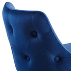 Modway Adorn Performance Velvet Counter Stool - Navy-Chair Weight Capacity: 300 lb