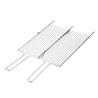 Tramontina Churrasco BBQ 18" L x 7" W Stainless Steel Flat Wire Grill Basket-Polished finish