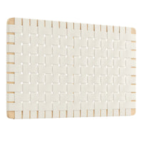 Modway Sparta Weave Wall-Mount Vegan Leather Twin Headboard - Natural Beige-Twin Size Headboard Only