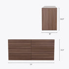 Nexera James 6 Drawer Dresser Chest - Walnut-10