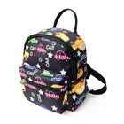 Nicci Kids Backpack with Car Print - Black-Web top handle