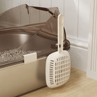 PawHut Stainless Steel Pan Tray Cat Litter Box with Lid and Scoop-Stainless steel tray resists residue and odour buildup 