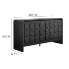 Modway Toscana 61" Sideboard - Black-Premium Laminate