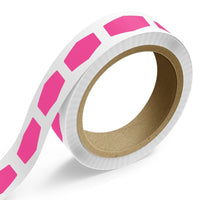 JAM Paper Standard Label Rolls - Marquis Shaped - 1 7/8 x 3 15/32 - Neon Pink - 125 Labels/Roll-Colour: Neon Pink | Make your mail stand out with colourful shipping address labels.