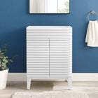 Modway Render 24" Bathroom Vanity Cabinet - White-Adjustable Storage Shelf