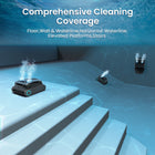 Aiper Scuba X1 Pro Cordless Adaptive Robotic Pool Cleaner-The Scuba X1 Pro's FlexiPath technology and intelligent mapping system guarantee S-shaped and Y-shaped cleaning patterns for pool floors, elevated platforms, and curved walls, ensuring efficient and comprehensive maintenance