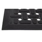 Edgewood Flex Comfort Drain Grease Resistant Open Top Wet Area Anti-Fatigue Mat - 3' W x 5' L x 3/8" D - Black-Perforated textured raised face style for drainage