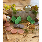 Yellow Door Scenery Stones Forest Play 18-Piece Set-Each sensory stone is engraved on one side and smooth on the other to encourage open-ended small world play. Easy to set up and easy to pack away.