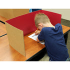 Flipside Corrugated Study Carrel, Assorted, 24 Pack-24 per pack