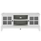 Modway Isle 47" TV Stand - White-Adjustable Side and Center Shelves