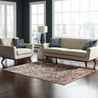 Modway Centehua Distressed Southwestern Aztec Area Rug - 8 ft W x 10 ft L - Multicolored-Tight Low Pile Weave