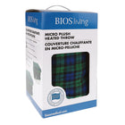 BIOS Living Micro Plush Electric Throw - Blue and Green Plaid-7