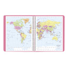 Blueline 2027 Pink Ribbon 14-Month Monthly Planner - 8-7/8" x 7-1/8" - Pink - Bilingual-Floral four-colour interior