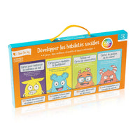 Open The Joy Developing Social Skills Complete Collection - French Version-Teaching self-control, promoting empathy, building self-confidence, and encouraging social skills are all topics that will be featured in the various card packs.