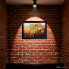 Frameworth Pink Floyd Sunset Print with Gold LP - Framed Print - 38.5" W x 27.5" H-Finished size measures approximately 38.5 inches by 27.5 inches and arrives ready to hang with all hardware included