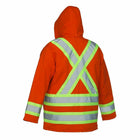 Forcefield Hi-Vis - Cotton - Canvas - Duck - Parka - Orange - Large (024-OR33)-Upper body - lined with faux-shearling, lower body and sleeves - lined with flannel quilted 6.5oz polyester insulation