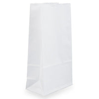 JAM Paper Kraft Lunch Bags - Small - 4.125 x 8 x 2.25 - White - 500 Pack (690KRWHB)-White