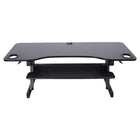 Rocelco 45" Adjustable Desk Riser with Triple Monitor Mount and Anti Fatigue Mat-ADR45 is 45" wide holds 3 monitors, laptop