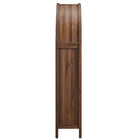 Modway Calista 63" Arched Storage Cabinet With Folding Desk - Walnut-Soft-Close Hinges