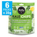 Healthy Crunch Cucumber Dill Kale Chips - 35 gr - 6 Pack-Gluten-free