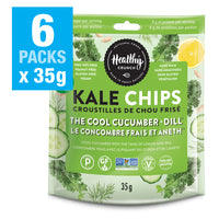 Healthy Crunch Cucumber Dill Kale Chips - 35 gr - 6 Pack-Gluten-free