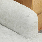 HOMCOM 45" Accent Chair with Turned Legs - Wide Seat for Living Room - Cream/White-Seat Thickness: 4.7" (12 cm) 
