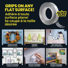 Alien Tape 10 ft. Multi-Surface Double Sided Tape - 3 Pack-Release cleanly and easily with no sticky residue or damage