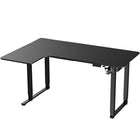 MotionGrey Ergo2 Pro Adjustable Left L-Shaped Standing Desk with Memory Settings - 63" x 43" - Black Top - Black Frame-Affordable Pricing - Competitively priced standing desk designed to meet the needs of modern workspaces, offering durable construction, reliable performance, and advanced features typically found in higher-end models