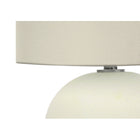 Monarch Specialties 18" H Contemporary Table Lamp - Ivory / Cream Shade / Cream Ceramic-Minor assembly is required with illustrated instructions included. made with durable materials and backed with 2-year limited warranty against manufacturer's defects for your satisfaction