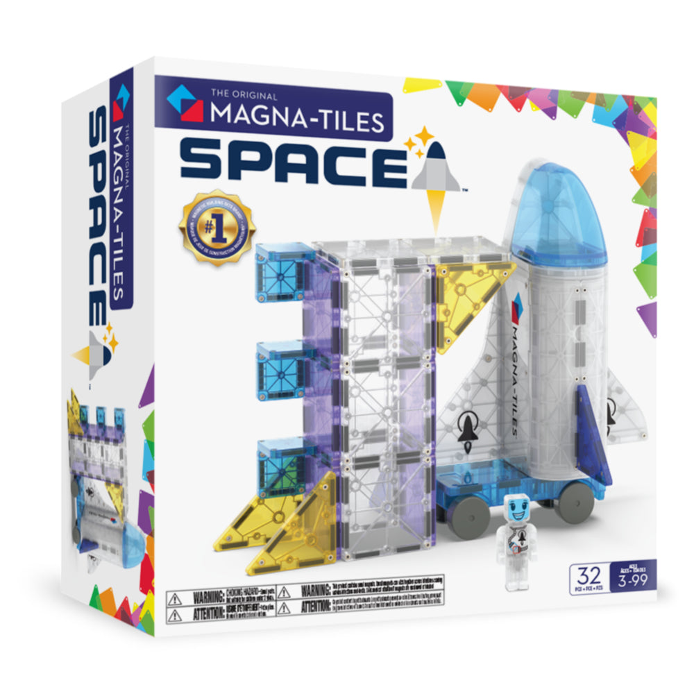 MAGNA-TILES Space 32-Piece Magnetic Construction Set | staples.ca