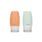 Travelon 2 oz Smart Tubes - Orange/Blue - Set of 2-Spill proof and leak proof