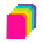 Astrobrights 65lb Cover Paper - 8.5" W x 11" H - Fiesta - 6-Colour - 150 Pack-Ideal for DIY crafting, school projects, scrapbooking, invitations, and more
