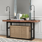 Hudson&Canal Verona 27" Tall Arc Table Lamp with Glass Shade - Blackened Bronze/Clear-Paired with a clear dome glass shade
