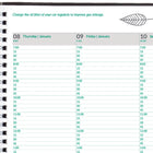 Brownline 2026 EcoLogix Weekly Planner with Recycled Paper - 11" x 8-1/2" - Assorted Colours - English-Ecological tips each week