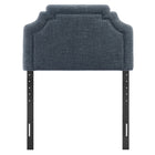 Modway Magnolia Upholstered Fabric Twin Size Headboard - Slate Blue-Adjustable Mounting Positions