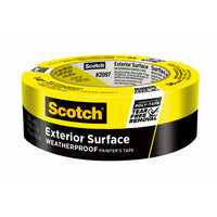 Scotch Exterior Surface Painter's Tape - 1.41 in W x 45 yd L (36mm W x 41.1m L)-10-day clean removal leaves behind no damage or sticky residue