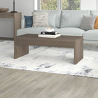 Hudson&Canal Lawrence 48"W Rectangular Coffee Table - Antiqued Grey Oak-Features easy assembly