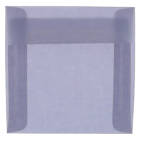 JAM Paper Square Translucent Vellum Invitation Envelopes - 8.5" x 8.5" - Wisteria Purple - 25 Pack (1592157)-Color: Wisteria Purple 