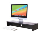 Rocelco Dual Monitor Stand w/3AC - 1 USB - 1 USB-C - Black-Plug in with the 6.6 feet power cord. 